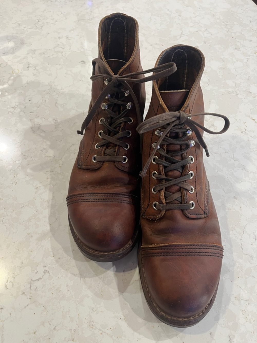 Red Wing IRON RANGER Men's 6-Inch Boot in Amber Harness Leather